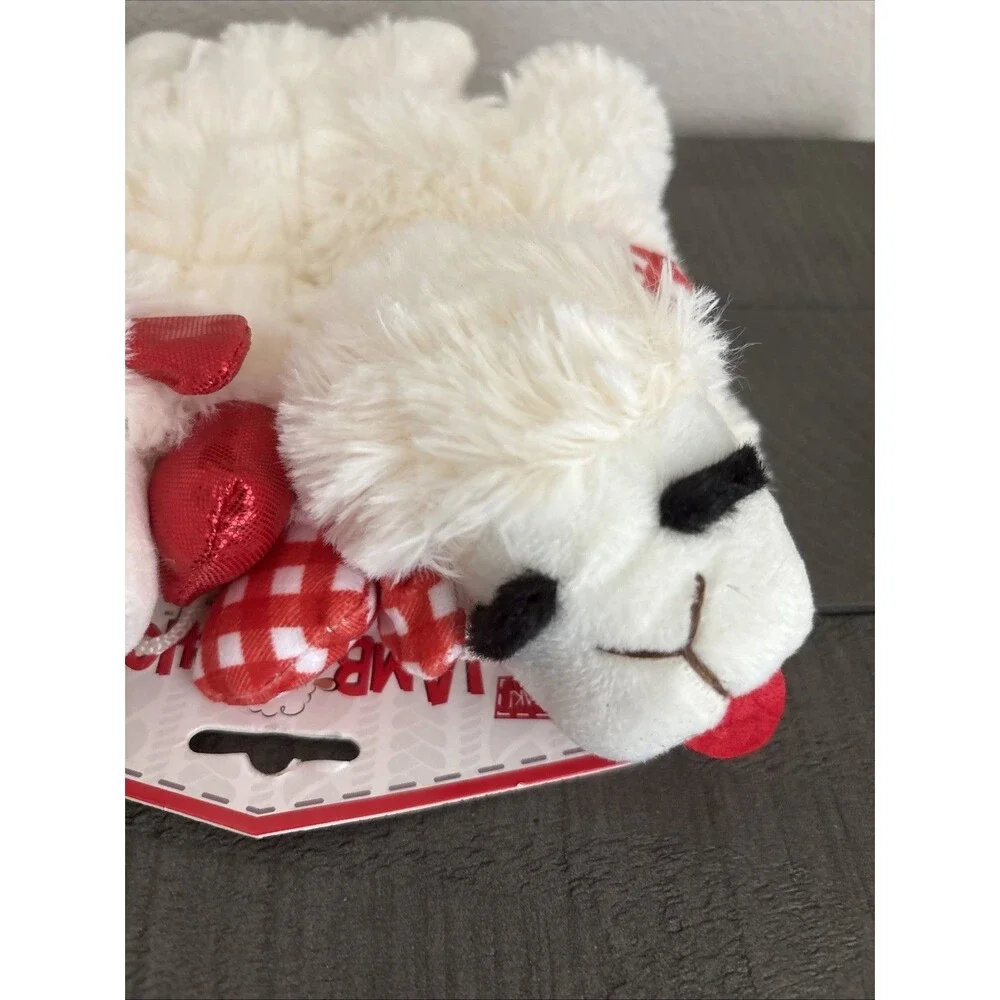 Multipet Set Of Two  Lamb Chop  Plush Squeaky Dog Toy
